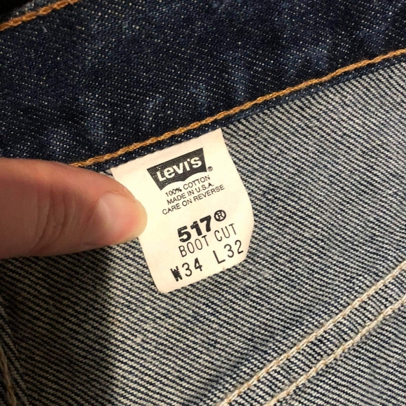 == - Levi's 517 Boot Cut Jeans size 34 x 32 - Picture 3 of 10